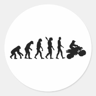 Evolution ATV Quad Racing Runder Aufkleber