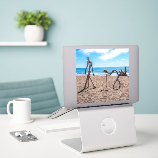 Evolution Aufkleber (Laptop auf Schreibtisch)