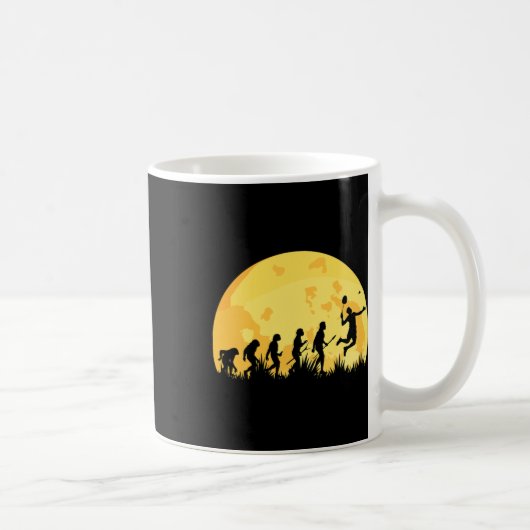 Evolution Badminton Bright Badminton Player Gesche Kaffeetasse (Rechts)
