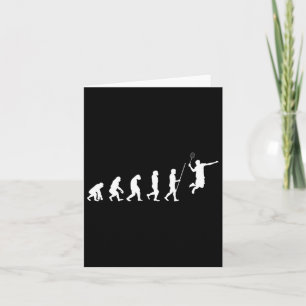 Evolution Badminton Federball Geschenk für Badmint Karte