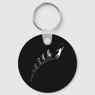 Evolution Badminton Federball Kunst Sport Schlüsselanhänger