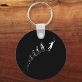 Evolution Badminton Federball Kunst Sport Schlüsselanhänger (Vorderseite)