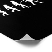 Evolution Badminton Geschenk für Badminton Spieler Poster (Ecke)