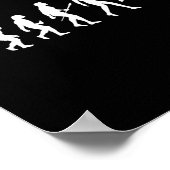 Evolution Badminton Geschenk für Badminton-Spieler Poster (Ecke)
