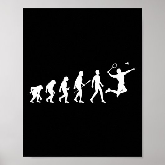 Evolution Badminton Gift For Badminton Players Evo Poster (Vorne)