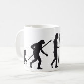 evolution badminton kaffeetasse (Vorderseite Links)