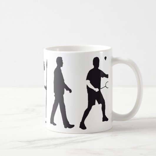 evolution badminton kaffeetasse (Rechts)