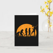 Evolution Badminton Player _ Racket Shuttle Karte (Gelbe Blume)