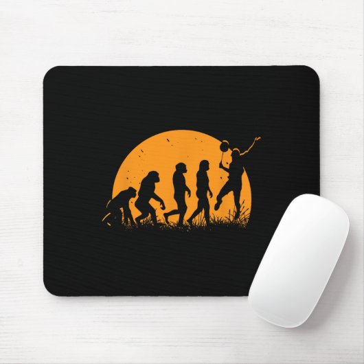 Evolution Badminton Player Racket Shuttle Mousepad (Mit Mouse)