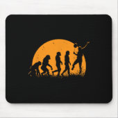 Evolution Badminton Player Racket Shuttle Mousepad (Vorne)