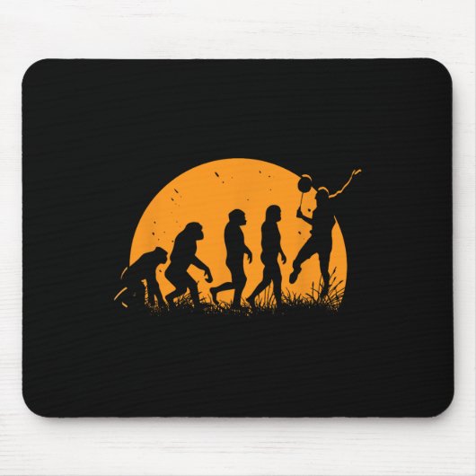 Evolution Badminton Player Racket Shuttle Mousepad (Vorne)