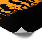 Evolution Badminton Player Racket Shuttle Poster (Ecke)