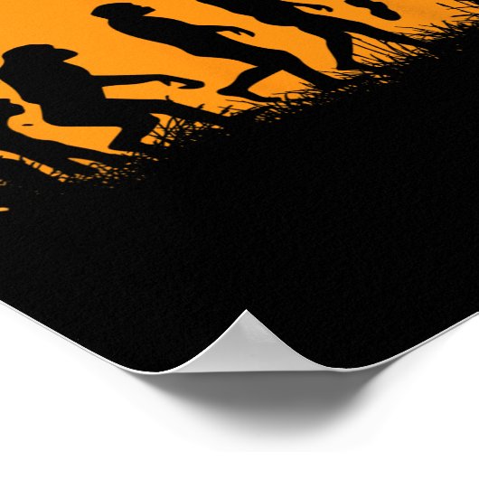 Evolution Badminton Player Racket Shuttle Poster (Ecke)