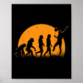 Evolution Badminton Player Racket Shuttle Poster (Vorne)