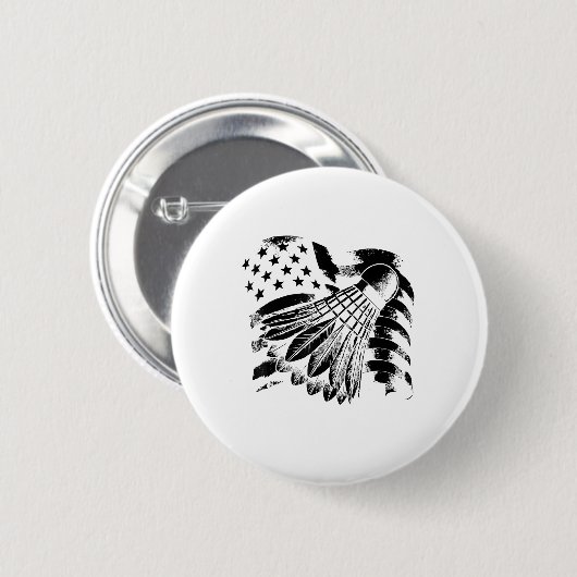 Evolution Badminton Player Shuttle Racket Button (Vorne & Hinten)