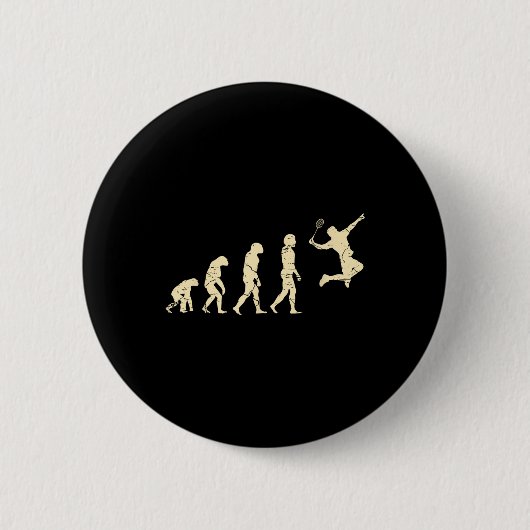 Evolution Badminton Player Shuttle Racket Button (Vorderseite)