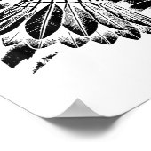 Evolution Badminton Player Shuttle Racket Poster (Ecke)