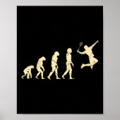 Evolution Badminton Player Shuttle Racket Poster (Vorne)