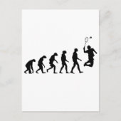 Evolution Badminton Postkarte (Vorderseite)