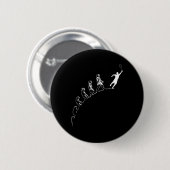 Evolution Badminton Shuttle Art Sports Button (Vorne & Hinten)