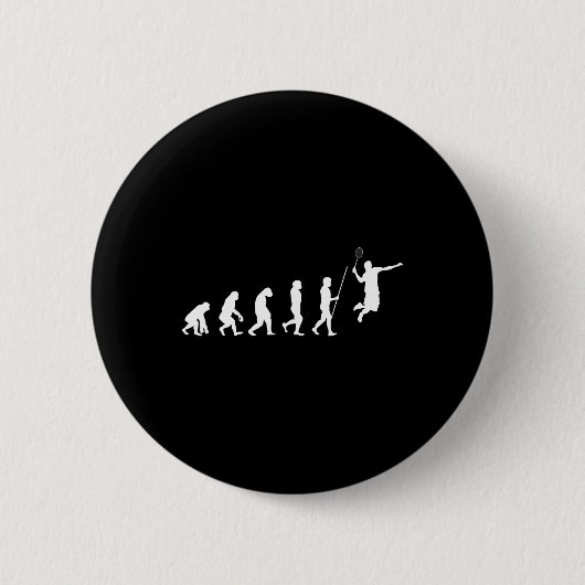 Evolution Badminton Shuttle Badminton Player Gesch Button (Vorderseite)