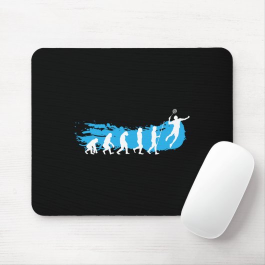 Evolution Badminton Shuttle Badminton Player Gesch Mousepad (Mit Mouse)