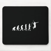 Evolution Badminton Shuttle Badminton Player Gesch Mousepad (Vorne)