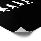 Evolution Badminton Shuttle Badminton Player Gesch Poster (Ecke)