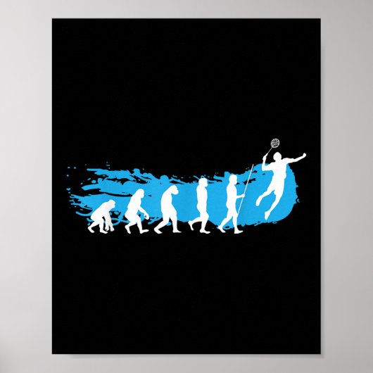 Evolution Badminton _ Shuttle _ Badminton Spieler  Poster (Vorne)