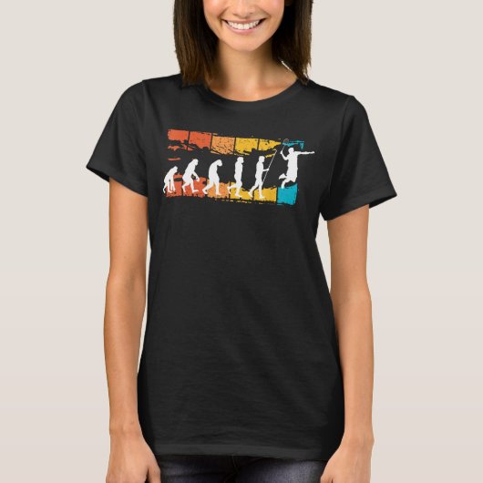 Evolution Badminton Shuttlecock Badminton Spieler  T-Shirt (Vorderseite)