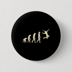 Evolution Badminton Spieler Shuttlecock Schläger Button