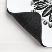 Evolution Badminton Spieler Shuttlecock Schläger Mousepad (Ecke)