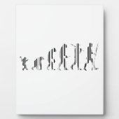 EVOLUTION BAR CODE Darwin Barcode Muster Design Fotoplatte (Vorderseite)