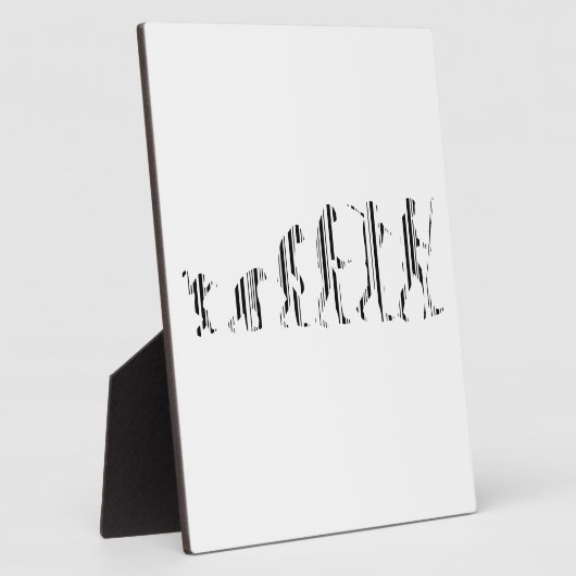 EVOLUTION BAR CODE Darwin Barcode Muster Design Fotoplatte (Seite)
