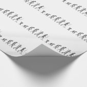 EVOLUTION BAR CODE Darwin Barcode Muster Design Geschenkpapier (Ecke)