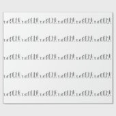 EVOLUTION BAR CODE Darwin Barcode Muster Design Geschenkpapier (Flach)