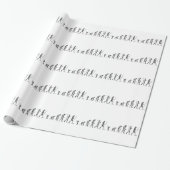 EVOLUTION BAR CODE Darwin Barcode Muster Design Geschenkpapier (Ungerollt)