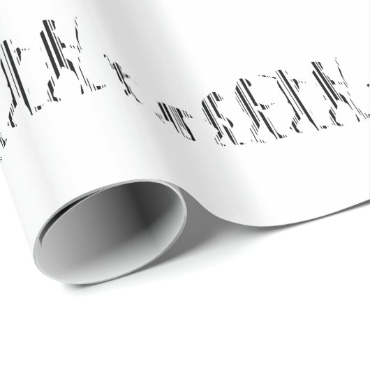 EVOLUTION BAR CODE Darwin Barcode Muster Design Geschenkpapier (Rolleneckpunkt)