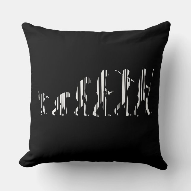 EVOLUTION BAR CODE Darwin Barcode Muster Design Kissen (Vorderseite)