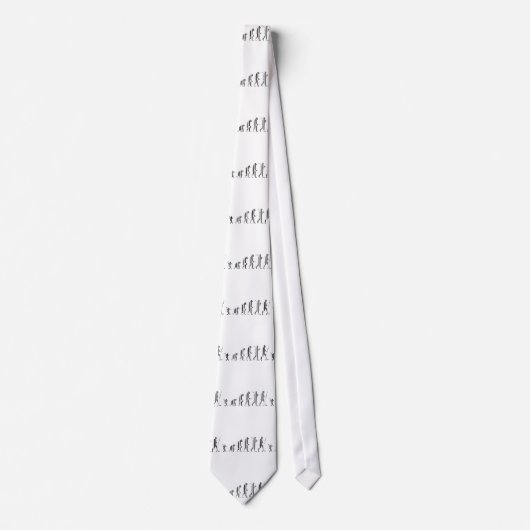 EVOLUTION BAR CODE Darwin Barcode Muster Design Krawatte (Vorderseite)