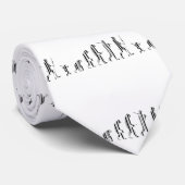EVOLUTION BAR CODE Darwin Barcode Muster Design Krawatte (Gerollt)