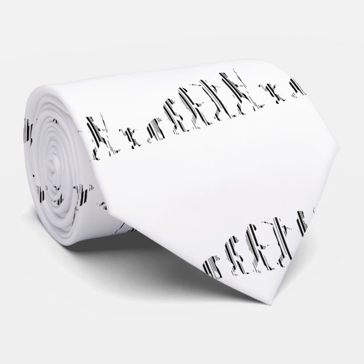 EVOLUTION BAR CODE Darwin Barcode Muster Design Krawatte (Gerollt)