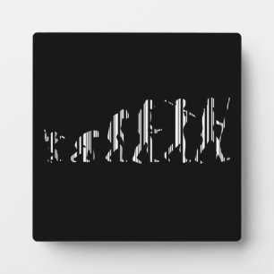 EVOLUTION BAR CODE Darwin Barcode Musterdesign Fotoplatte