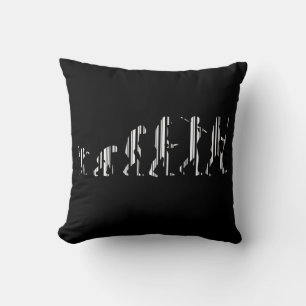 EVOLUTION BAR CODE Darwin Barcode Musterdesign Kissen