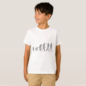 EVOLUTION BAR CODE Darwin Barcode Musterdesign T-Shirt (Vorne ganz)