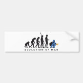 evolution baseball catcher autoaufkleber (Vorne)