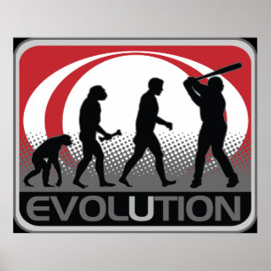 Evolution Baseball Poster