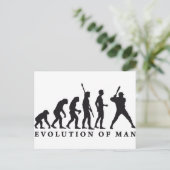 Evolution-Baseball Postkarte (Stehend Vorderseite)