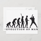 Evolution-Baseball Postkarte (Vorne/Hinten)