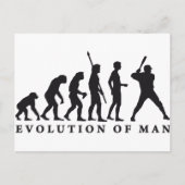 Evolution-Baseball Postkarte (Vorderseite)